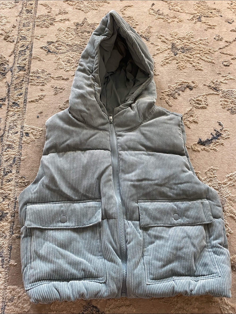 Blue Corduroy Love Tree Vest